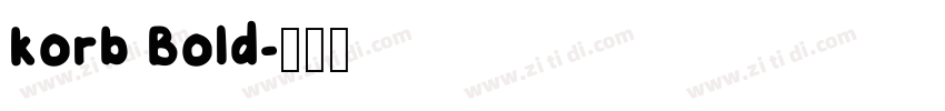 korb Bold字体转换